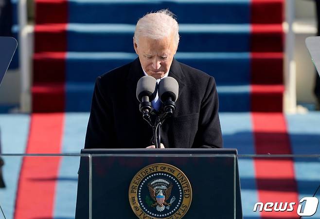조 바이든 미국 대통령이 20일(현지시간) 공식 취임했다.  © AFP=뉴스1