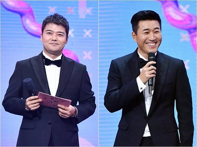 ▲ '조선팝어게인' MC로 낙점된 전현무(왼쪽)와 김종민. 제공|KBS
