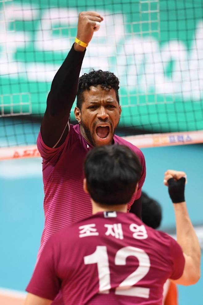 대한항공의 요스바니. 사진=프로배구연맹(KOVO) 제공