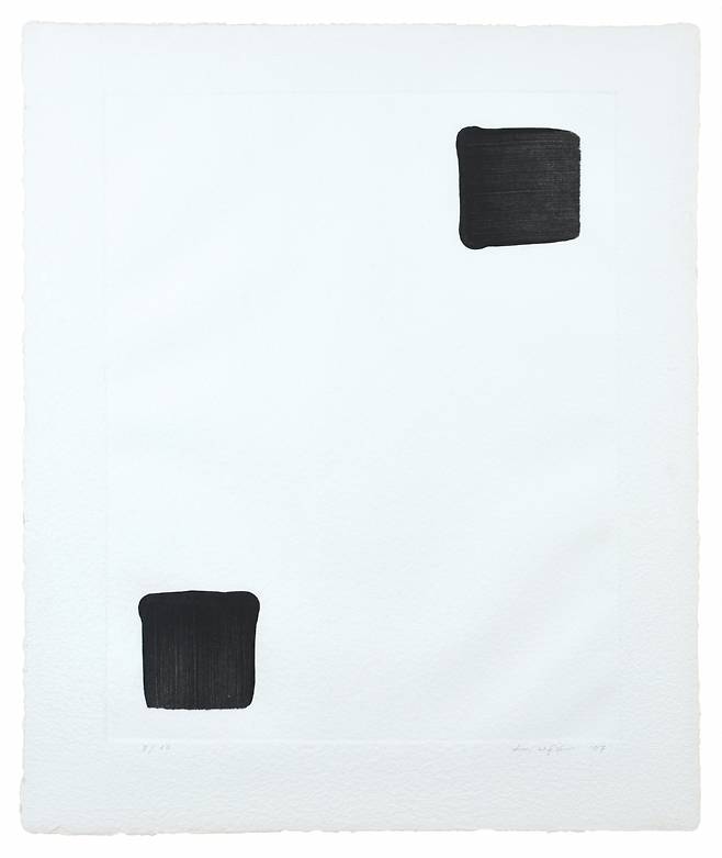 이우환, Dialogue, 95×75cm(8/10), 석판화, 2007