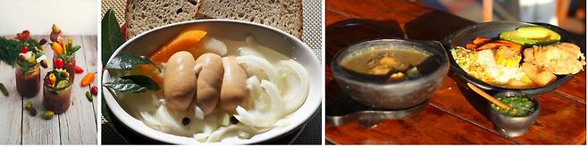 사진 왼쪽부터 캐나다의 블러디 메리, 체코의 유토펜치, 푸에르토리코의 산코초. / 사진 = 언스플래쉬, 픽사베이