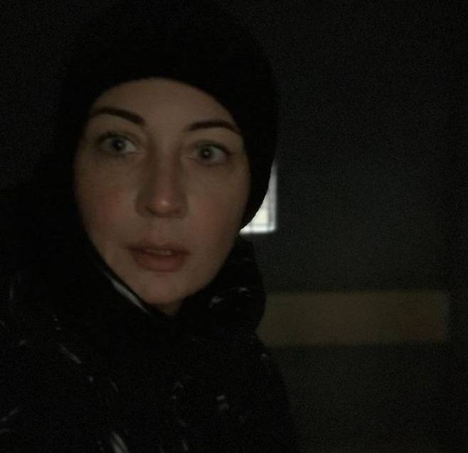 알렉세이 나발니의 부인 율리야가 석방 집회에 참가했다가 연행되면서 경찰차 안에서 찍은 사진. /인스그램