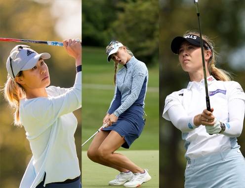 미국여자프로골프(LPGA) 투어 2021시즌 개막전 '다이아몬드 리조트 챔피언스 토너먼트'에 출전한 다니엘 강(사진제공=Darren Carroll_PGA of America). 제시카 코다와 넬리 코다(사진제공=Getty Images)