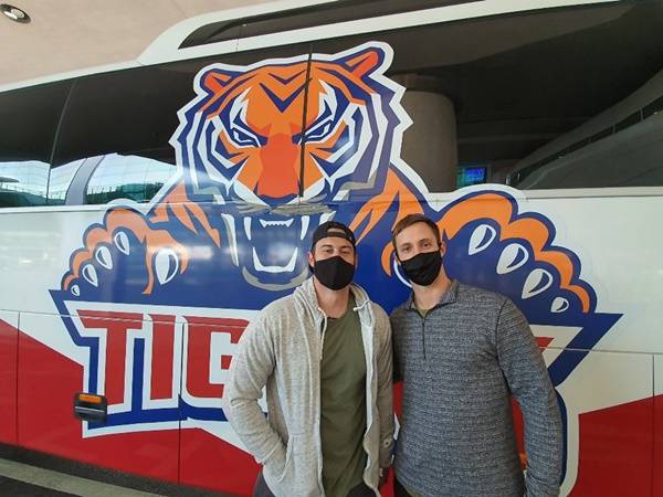 터커와 멩덴 / 사진=KIA 타이거즈 제공