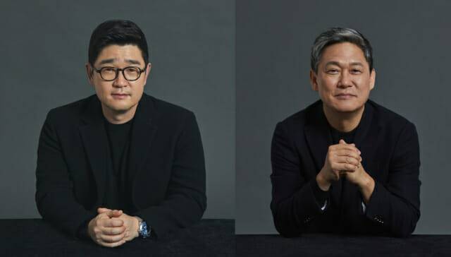 (왼쪽부터) 이진수 카카오페이지, 김성수 카카오M대표