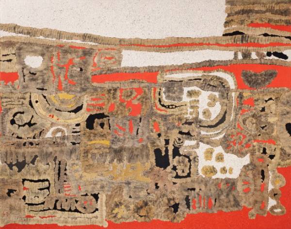 박래현의 ‘영광’. 우향이 1960년대에 해외여행을 하고 돌아온 뒤 개척한 추상화 연작 중 하나.