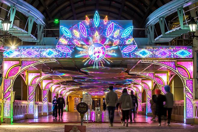 화려한 매직로드로 변신한 오버브릿지