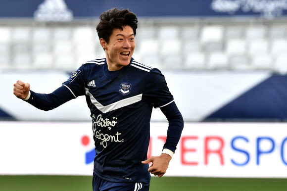 프랑스 프로축구 보르도의 황의조.AFP 연합뉴스