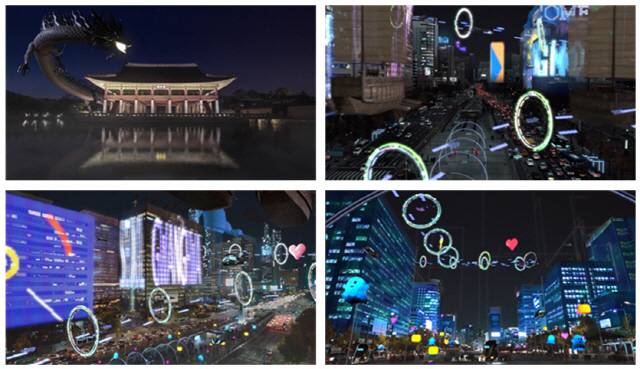 이르면 오는 3월부터 광화문 일대에서 선보이게 될 5G 기반 실감콘텐츠 '광화시대'의 모습. /사진제공=한국콘텐츠진흥원