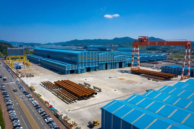 전남 광양 율촌산단에 위치한 상상인선박기계 본사 전경. (사진=상상인선박기계)