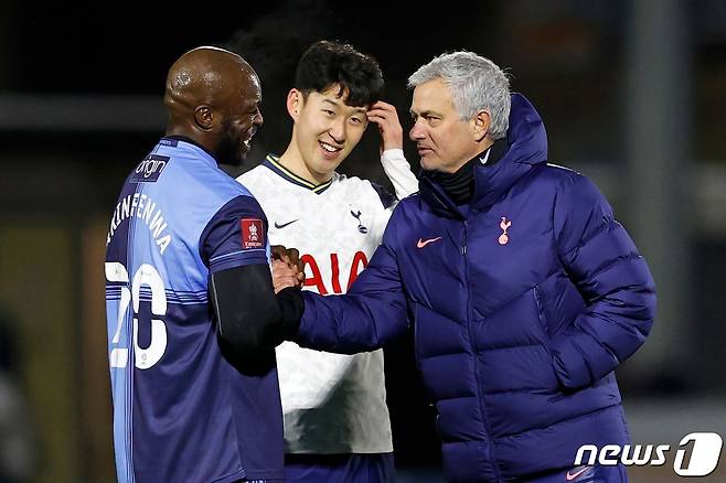 위컴과의 FA컵 32강에서 시즌 10호 도움을 기록한 손흥민 © AFP=뉴스1