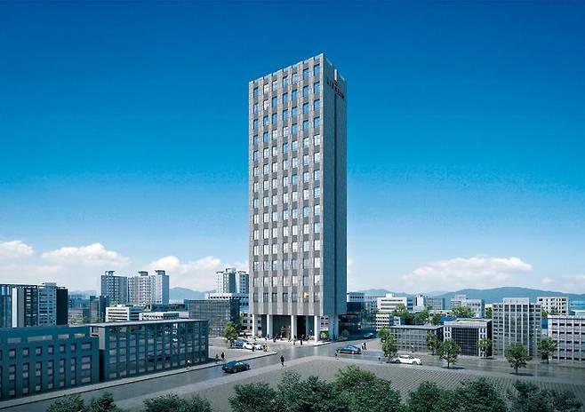 서울 영등포구 영등포동 2가에 들어설 예정인 복층형 오피스텔 '여의도 리브하임' 완공 후 예상 모습. /건화종합건설