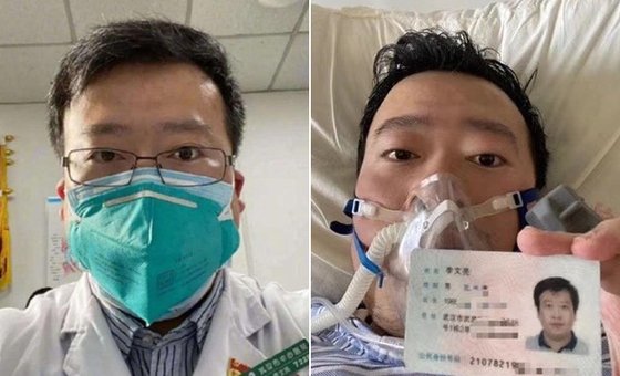 신종 코로나바이러스 실태를 외부에 최초로 알린 중국 의사 리원량. [서울=뉴스1]