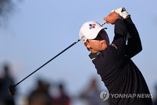 김시우의 힘찬 스윙. 
[AFP/게티이미지=연합뉴스]