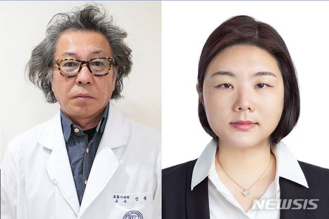 [서울=뉴시스] 고려대학교 안산병원 호흡기내과 신철 교수(왼쪽), 성신여대 심리학과 서수연 교수. (사진=고대안산병원 제공). 2021.01.27.