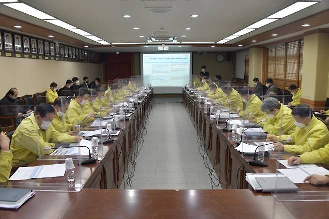 부여 백마강 국가정원 기본계획 수립 및 타당성 조사용역 착수보고회 장면.