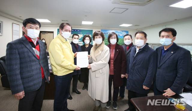 국민의힘 공람공고 의견서 제출 현장.