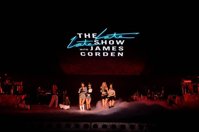 ▲ '제임스 코든쇼'에 출연한 블랙핑크. 제공|YG엔터테인먼트