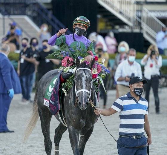 지난 23일 미국 페가수스월드컵 우승 직후 닉스고.