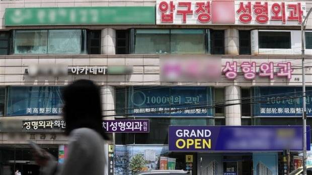 서울 강남구 성형외과 밀집지역의 모습. 사진=뉴스1