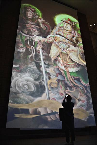 괘불 미디어아트. [사진제공 = 국립중앙박물관]