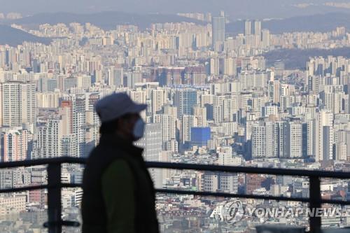 서울 남산에서 바라본 시내 아파트 모습 [연합뉴스 자료사진]