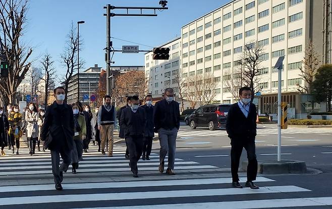 가스미가세키(霞が關)의 점심시간 풍경. 촬영 이세원