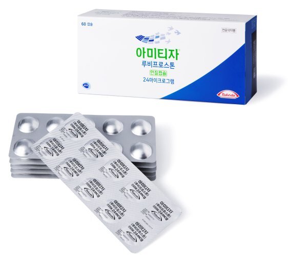 제일약품이 판매하는 한국다케다제약의 만성변비치료제 '아미티자 연질캡슐'