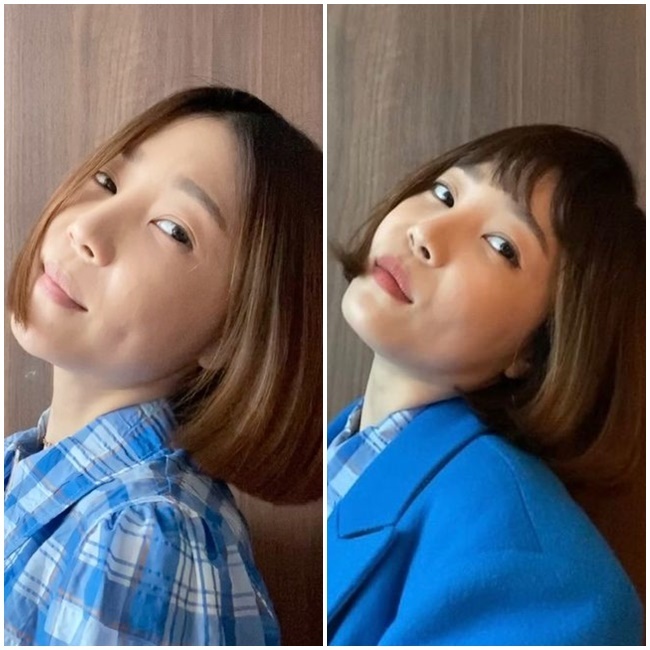Actor Shin Da-eun reveals jolly routineShin Da-eun wrote on his personal Instagram account on February 1, Would you like to cut or cut your bangs?In the end, I put a wig on my own ... I do not cut it!     # exciting                                In the photo, Shin Da-eun posted a bangless figure and a bang wig, respectively, and the netizens responded that they were pretty even if they had bangs and everything is pretty.
