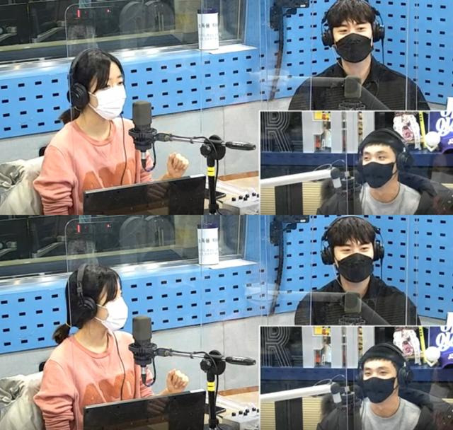 김남주(왼쪽)와 유채훈(오른쪽)이 SBS 파워FM '이준의 영스트리트'에서 청취자들과 소통했다. 보이는 라디오 캡처