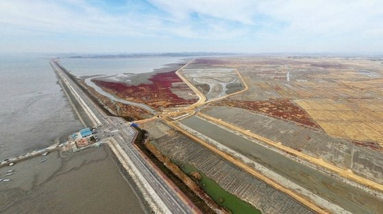 경기도 수원 군공항 예비 이전후보지로 선정된 화성 화옹지구 전경. 화성시