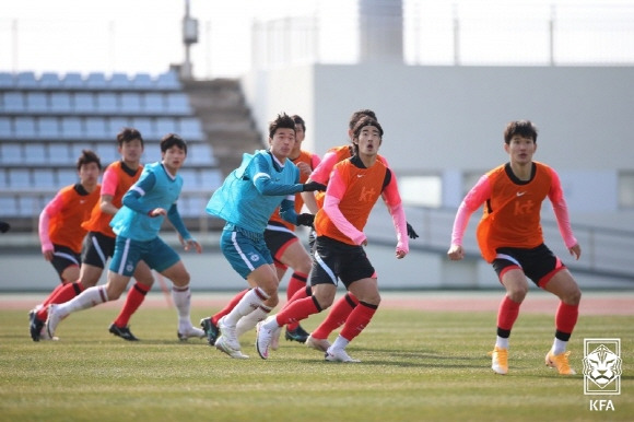 김학범호의 서귀포 평가전 모습. ⓒ대한축구협회