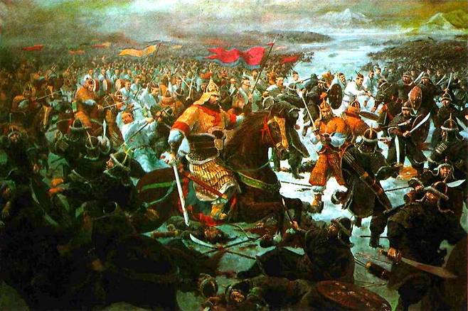 사수전투:  민족기록화 [전쟁기념관 소장]