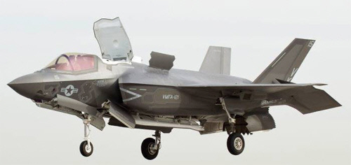 경항모에 탑재될 수직이착륙기 F-35B 해병대용 스텔스 전투기. 록히드마틴 제공