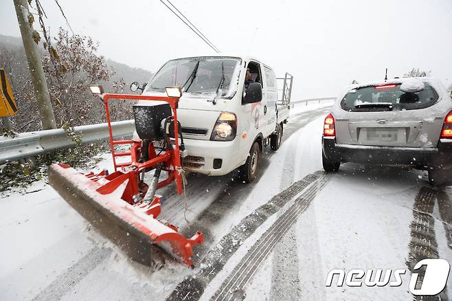 폭설(자료 사진).2021.2.16/ © News1 DB