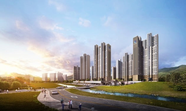 창원시 비규제지역인 마산합포구에서 공급되는 '창원 마창대교 반도유보라 아이비파크' 조감도. / 자료=반도건설