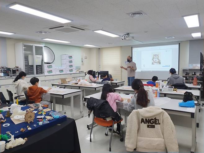 겨울방학 과학공방 체험모습.[국립중앙과학관 제공]