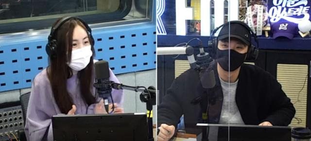 간미연(왼쪽)이 SBS 파워 FM '이준의 영스트리트'에서 남편에 대해 말했다. 방송 캡처