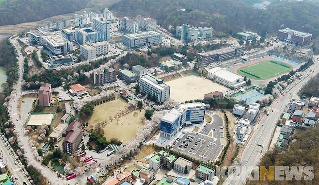 순천향대학교 전경.