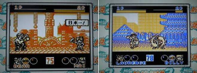 (하드웨어 성능 부족으로 적당히 이식됐던 게임보이용 '아랑전설2'와 비교해봐도 게임기어의 이식도는 압도적이다)