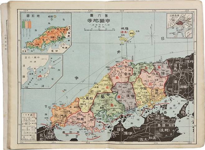 독도가 그려지지 않은 일본 시마네현지도(1908) [독도재단 제공. 재판매 및 DB 금지]