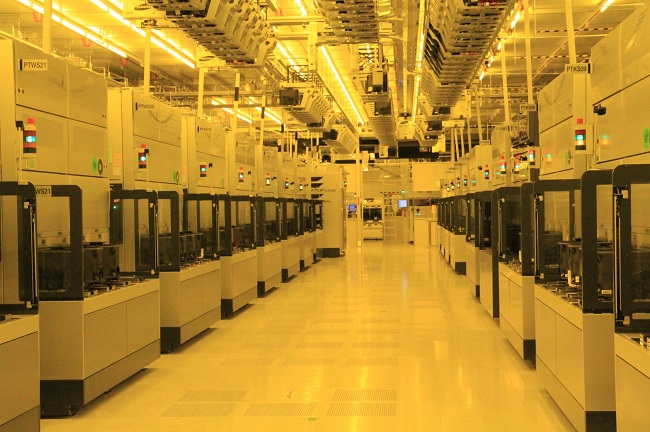 미국 텍사스주 오스틴의 삼성전자 반도체 공장 라인 내부. /사진제공=삼성전자