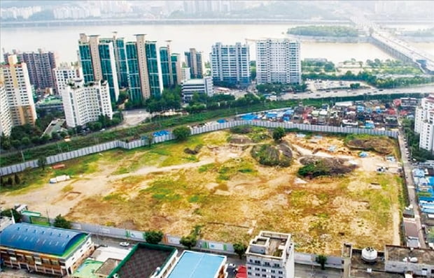총 969가구 규모의 중대형 아파트가 들어설 예정인 서울 용산구 한강로3가 아세아아파트 특별계획구역 부지.  용산구  제공