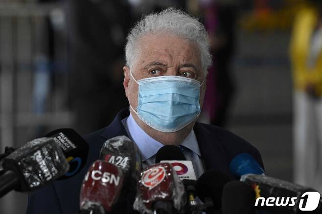 스푸트니크V 특혜 접종 의혹으로 사퇴한 히네스 곤살레스 가르시아 아르헨티나 전 보건부 장관. © AFP=뉴스1 자료 사진
