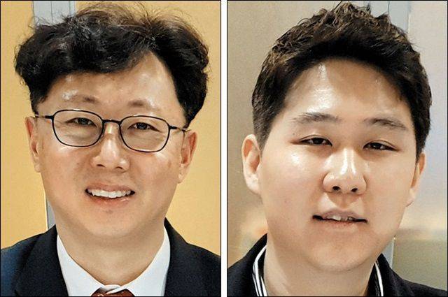 ‘땅집고 리얼터 상업용 부동산 부가세 계산기’를 개발한 양정훈 세무법인 충정 부대표(왼쪽 아래)와 이주원 아티웰스 책임 개발자(오른쪽 아래).