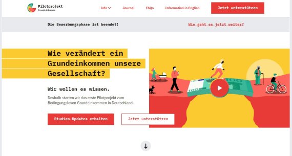 독일 DIW의 기본소득 프로젝트 사이트."기본소득이 우리 사회를 어떻게 변화시키는가"고 묻는다. (자료=DIW 웹사이트)