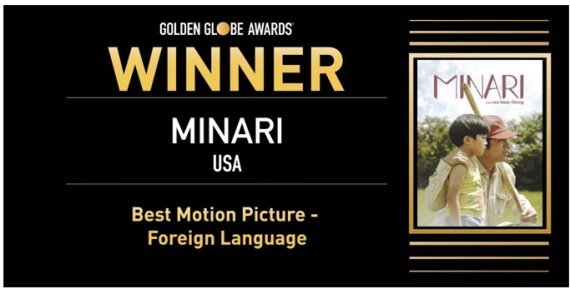 영화 '미나리'가 올해 골든글로브 외국어영화상을 받았다.'미나리'는 미국 남부 아칸소주로 이주한 한국인 이민자들의 삶을 다뤘다./사진=뉴시스