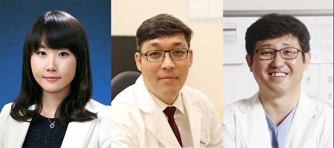 왼쪽부터 분당서울대병원 영상의학과 김보람 교수, 이영준 교수, 이준우 교수.