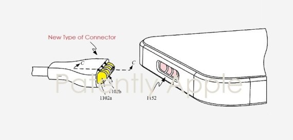 3핀 맥세이프 충전기 특허 이미지. 출처=패턴틀리 애플