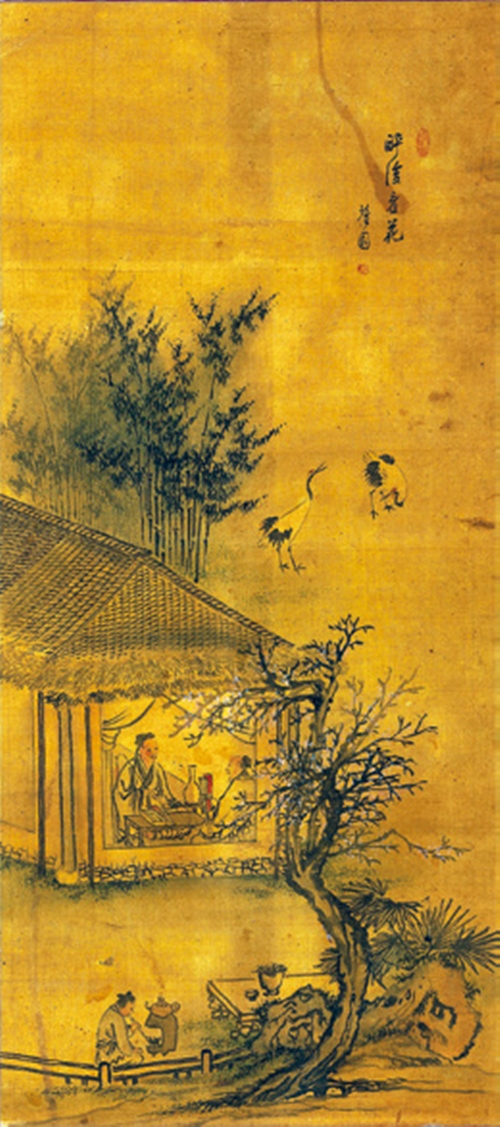 조선시대 집에서 이루어졌던 사교모임을 그린 김홍도의 .